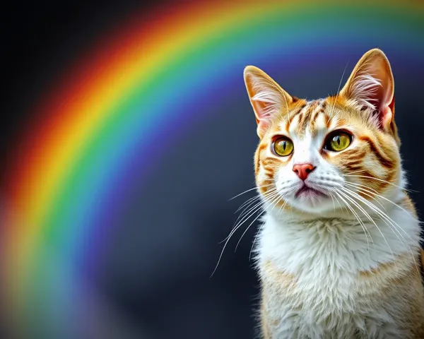 Rainbow Bridge Images: A Cat's Heavenly Path