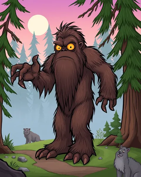 Rare Cartoon Bigfoot Pictures Leaked Online