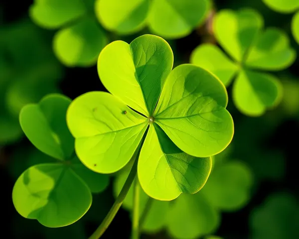 Rare Four Leaf Clover PNG Image