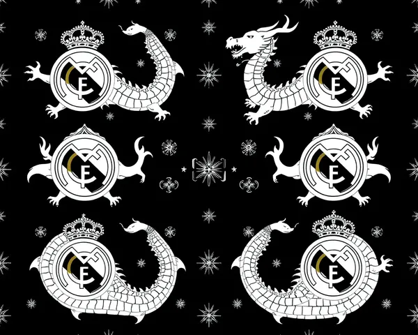 Real Madrid Dragon Pattern PNG Image Found