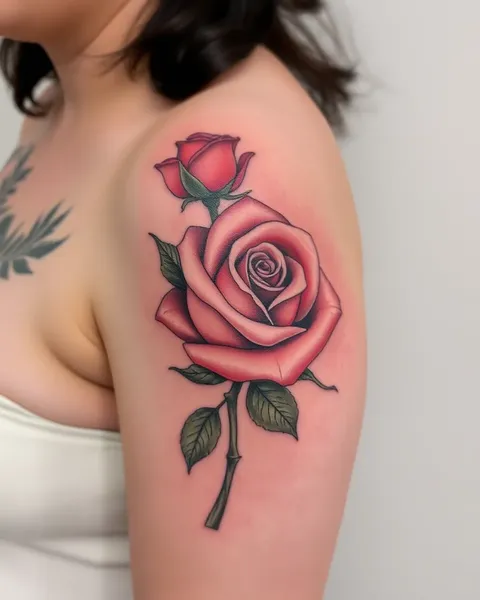 Realistic Rose Tattoo: A Permanent and Personal Body Art Statement