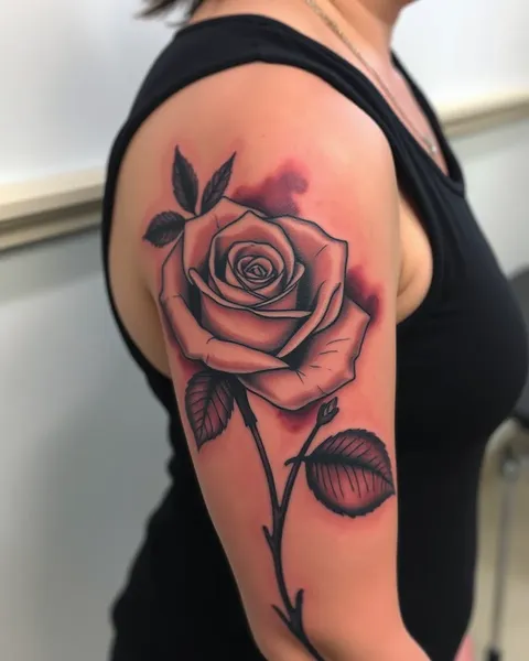 Realistic Rose Tattoo: A Personal and Meaningful Body Art Expression