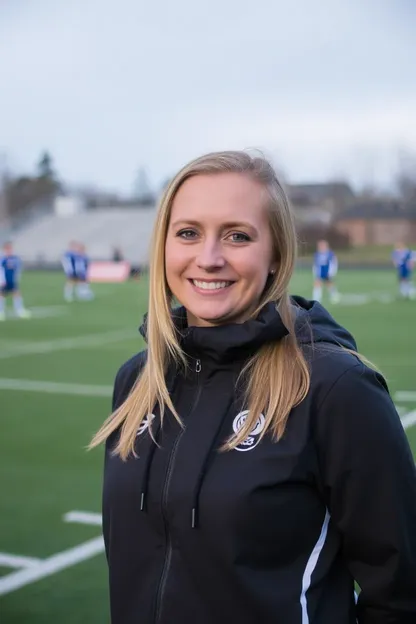 Rebecca Seigel Coaches Brown Girls in Soccer Skills