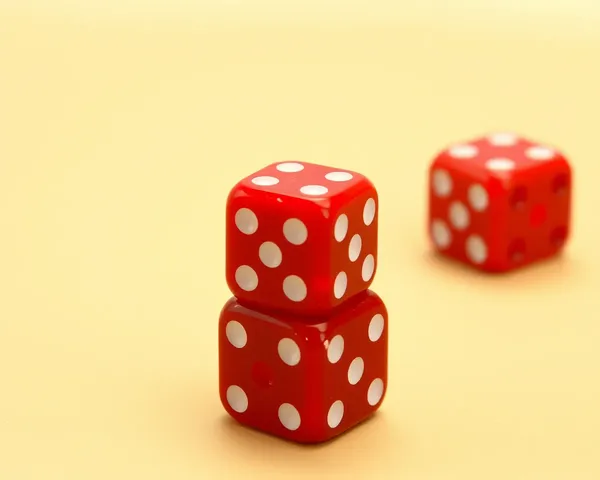 Red Dice PNG Background Image for Gaming or Design