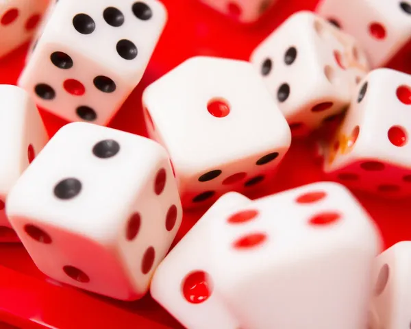 Red Dice PNG Background Image with Red Hue