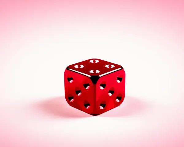 Red Dice PNG Background for Graphic Design Projects