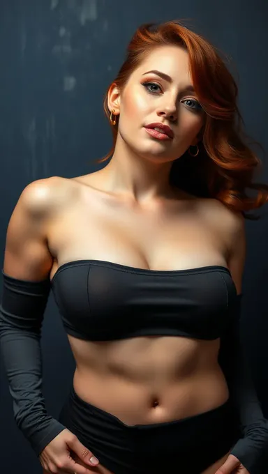 Red Haired Big Boobs and Glamour