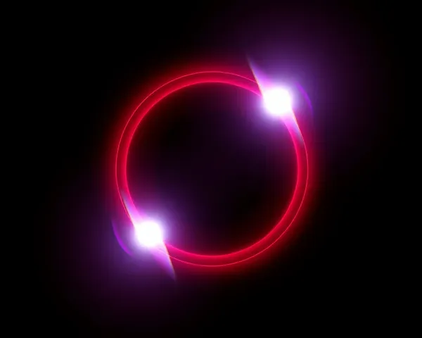 Red Halo PNG 3D Visual Effect