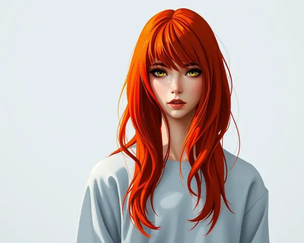 Red Head Hair PNG Image File Description