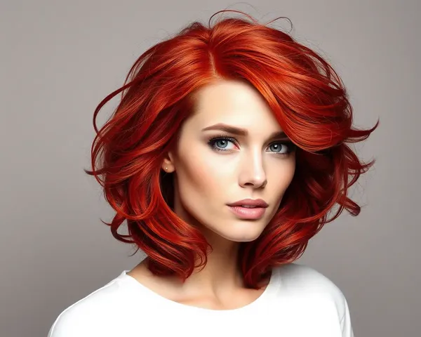 Red Head Hair PNG Image File Information