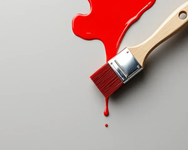 Red Paint Brush PNG Icon Download