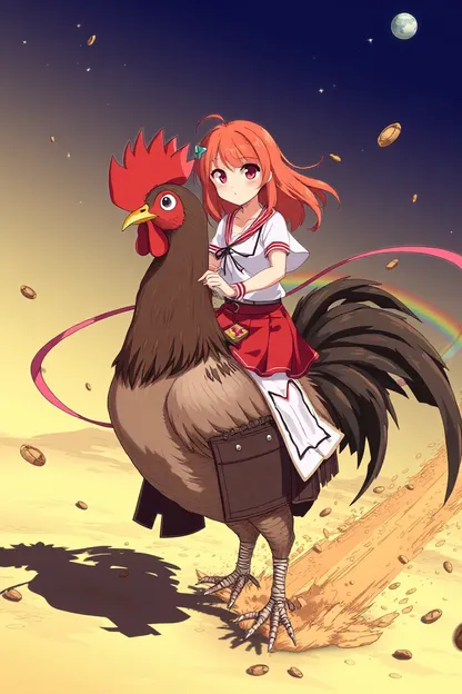 Redhead Anime Girl Rides Cock Horse