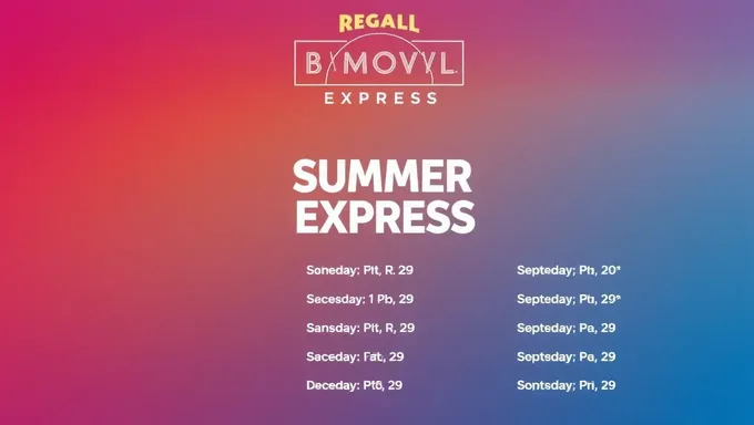 Regal Summer Movie Express 2025: A Summer Treat