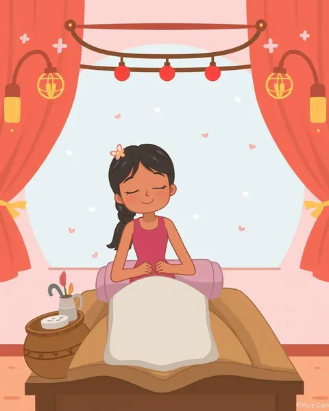 Relaxation and Massage with Cartoon Images