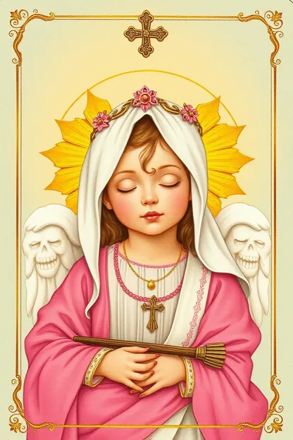 Religious Card for Baby Girl's Christening