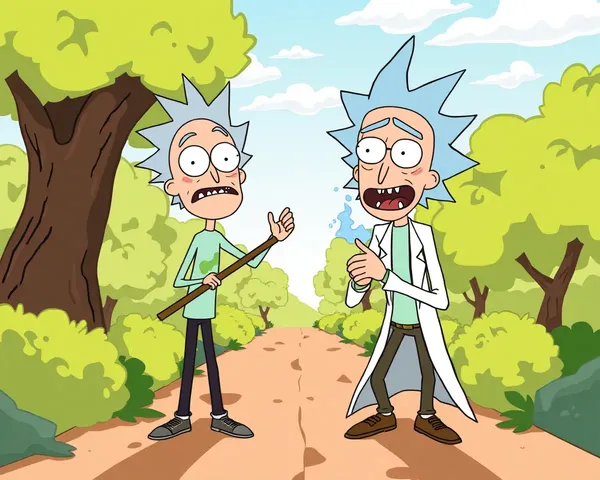 Ricky and Morty Calicatura PNG File Retrieved