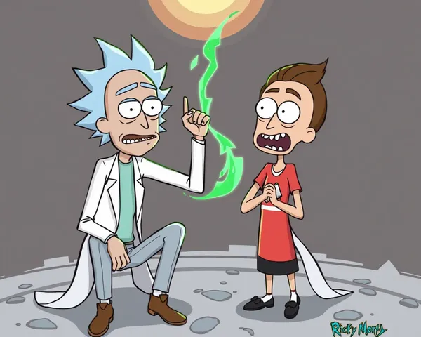 Ricky and Morty Calicatura PNG Graphic Retrieved