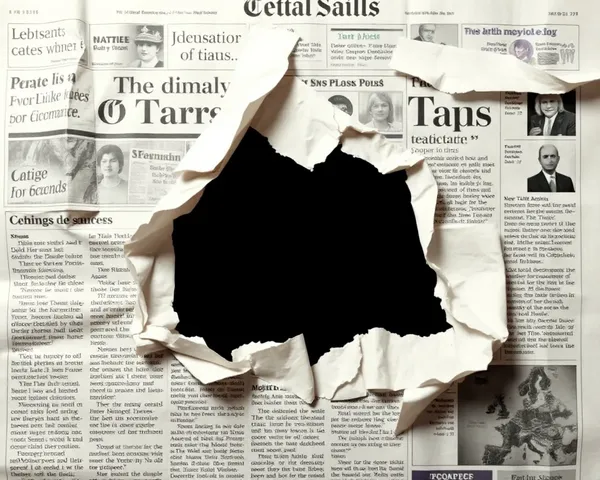 Ripped Out Newspaper 6 Png File Discovered