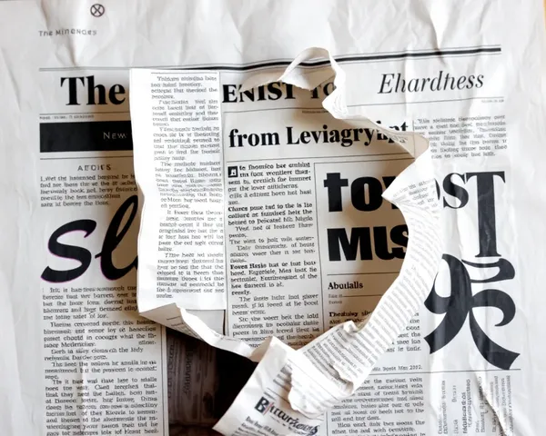 Ripped Out Newspaper 6 Png Files Collected