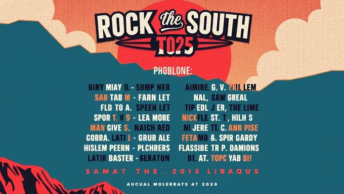 Rock the South 2025 Lineup Announced with Big Surprises