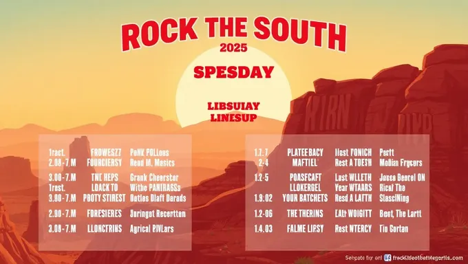 Rock the South 2025 Lineup Features Rock, Pop, and More