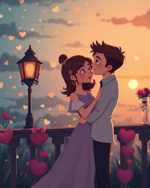 Romantic Cartoon Characters Bring Emotional Depth to Storytelling