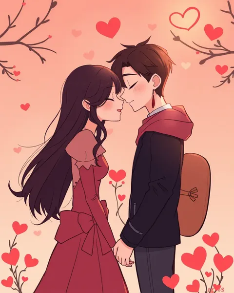 Romantic Cartoon Images Filled with Love