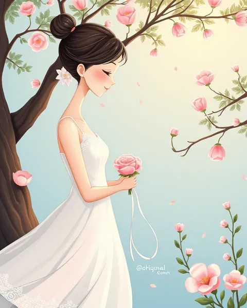 Romantic Cartoon Photos Capture Whimsical Moments of Joy