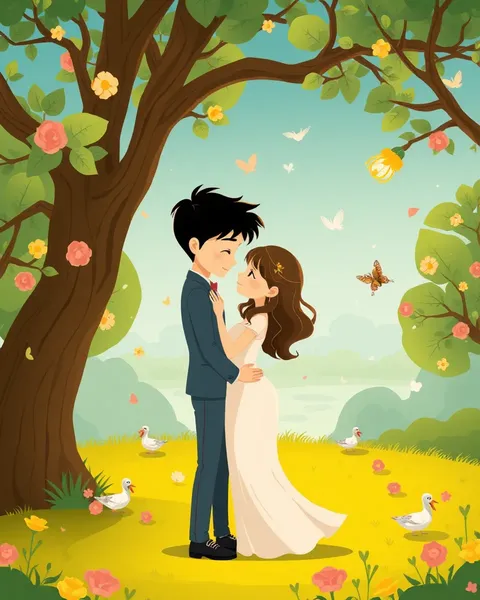 Romantic Cartoon Pictures Showcase Whimsical Artistry