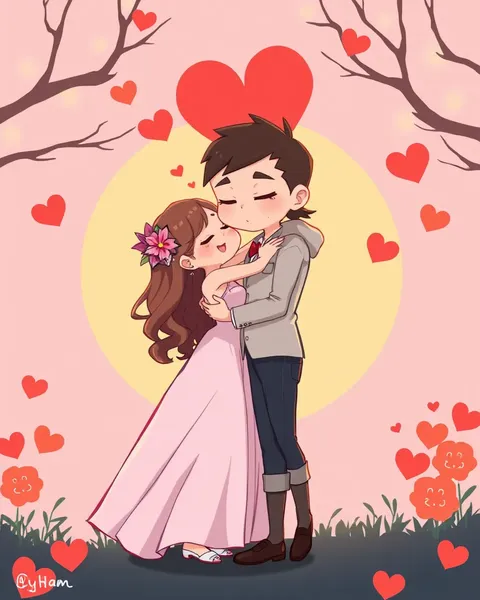 Romantic Cartoon Scenes Transport Viewers to Fantasy Worlds