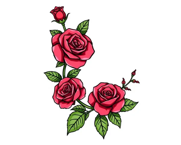 Rose Garland PNG Tattoo Art Drawing Inspiration