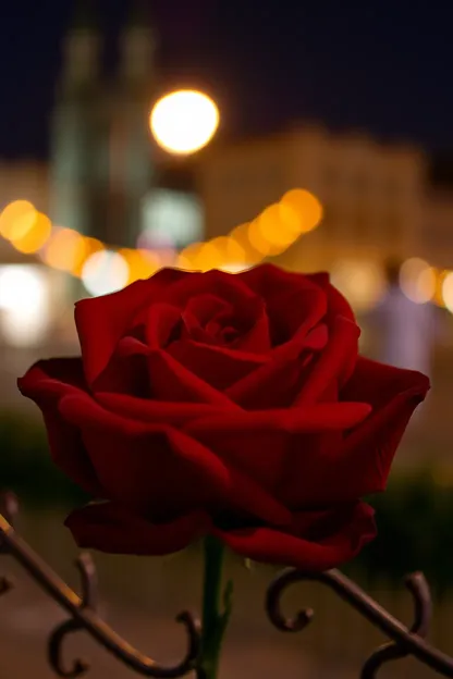 Rose Good Night Photo Captured Beautiful Moment