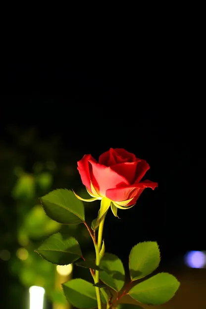 Rose Good Night Photo Fills Heart with Joy