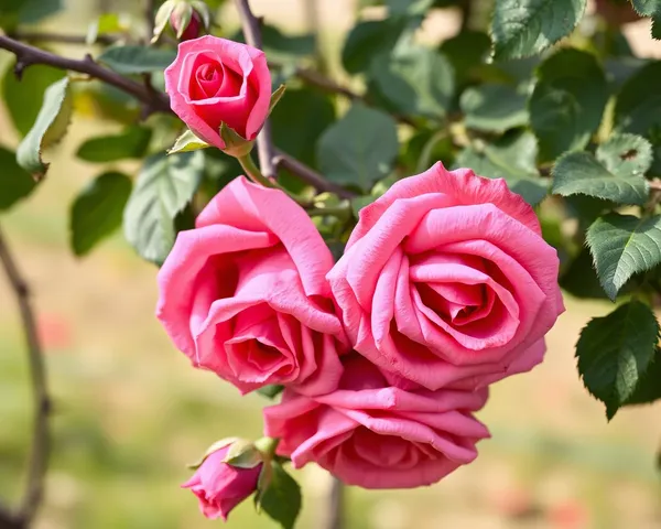 Roses on a Vine PNG Photo Sample