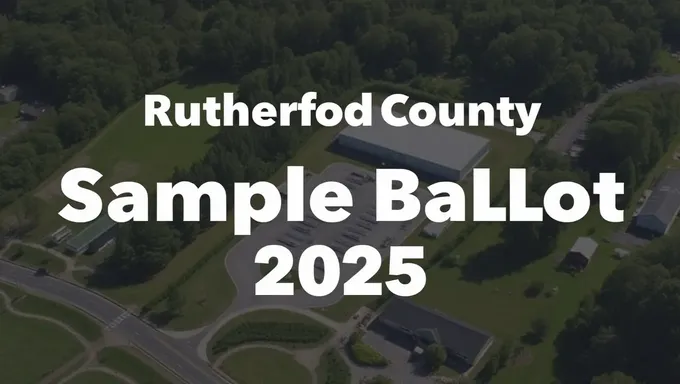 Rutherford County TN Sample Ballot 2025 Official Document