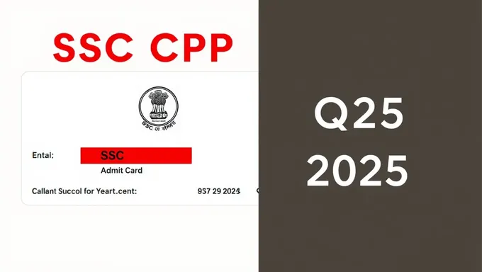 SSC CPO Admit Card 2025 Released Online