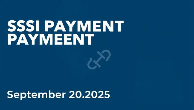 SSI Payment Schedule for September 2025