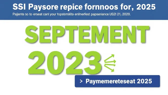 SSI Payment for September 2025 Confirmation