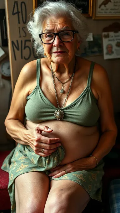 Saggy Grandma Boobs Require Supportive Underwear