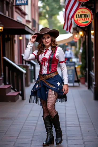 Saloon Girl Costume with Feathered Headdress and Corset