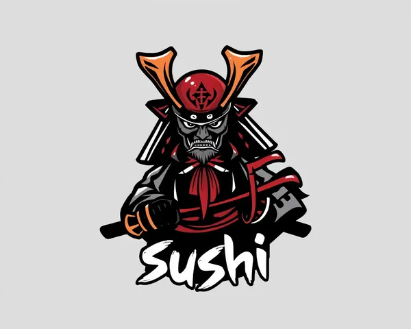 Samurai Sushi Logo PNG File Located