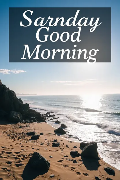 Sanday Morning Good Morning Image Displayed