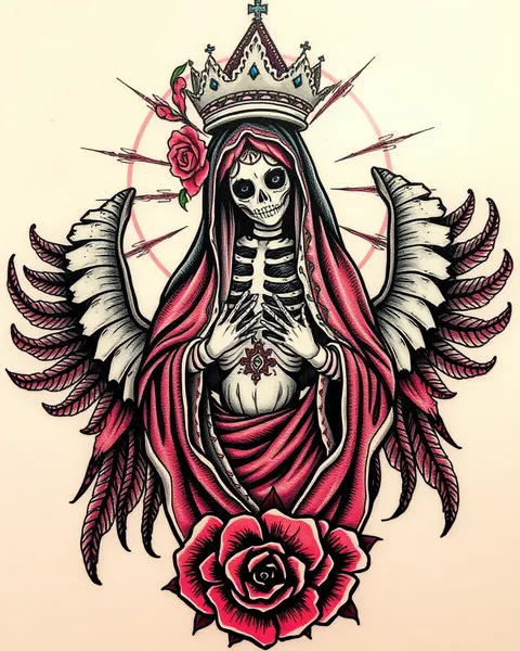 Santa Muerte Tattoo: A Symbol of Death and Rebirth