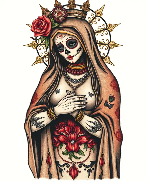 Santa Muerte Tattoos: Symbolism and Significance