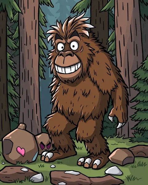 Sasquatch Cartoon Images: Fantastical Illustrations of Legend