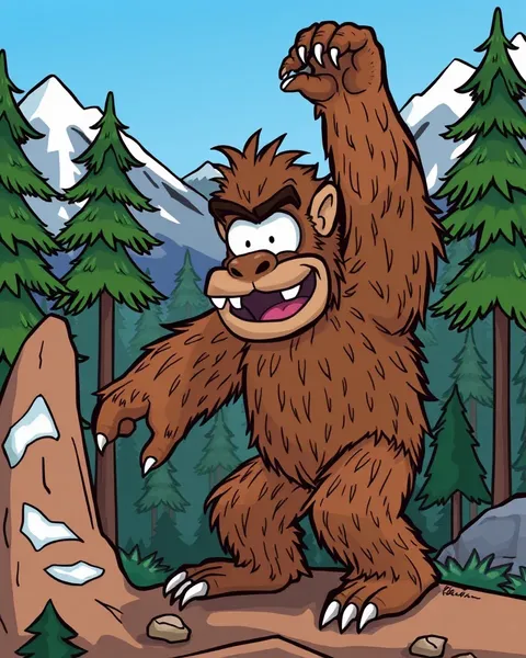 Sasquatch Cartoon Images: Whimsical Creations of Sasquatch