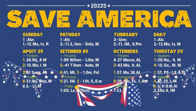 Save America Rally Schedule for 2025 Released Soon