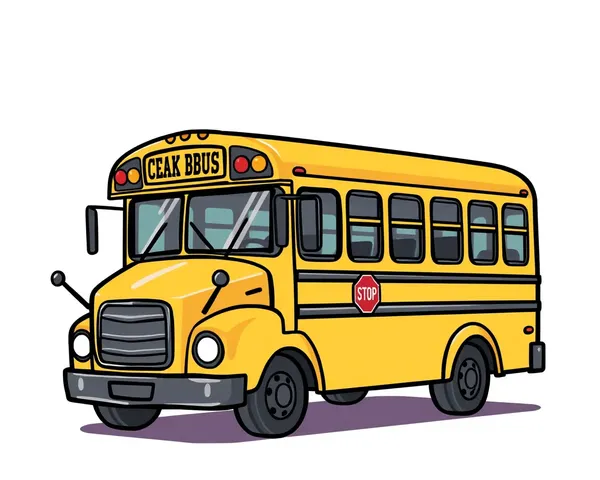 School Bus PNG Vector for Graphics