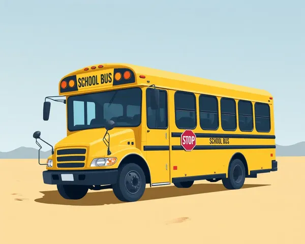 School Bus PNG Vector for Illustration