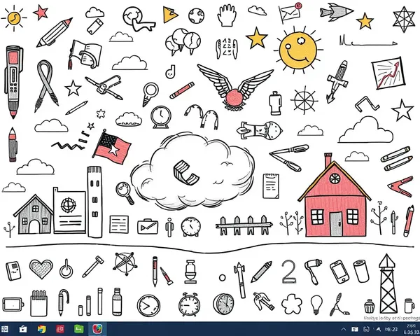 School Desktop Doodles PNG Files Download